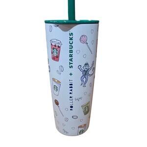 New Starbucks Roller Rabbit Collaboration Limited Edition 24 oz Holiday Tumbler